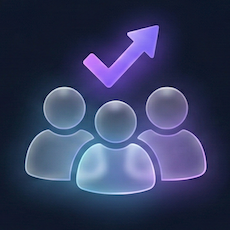 Sales team efficiency icon